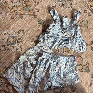 btween Floral Blue two piece Set